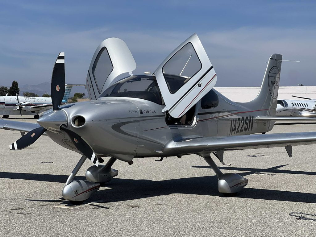 First-time pilot at the controls on an intro flight from Van Nuys