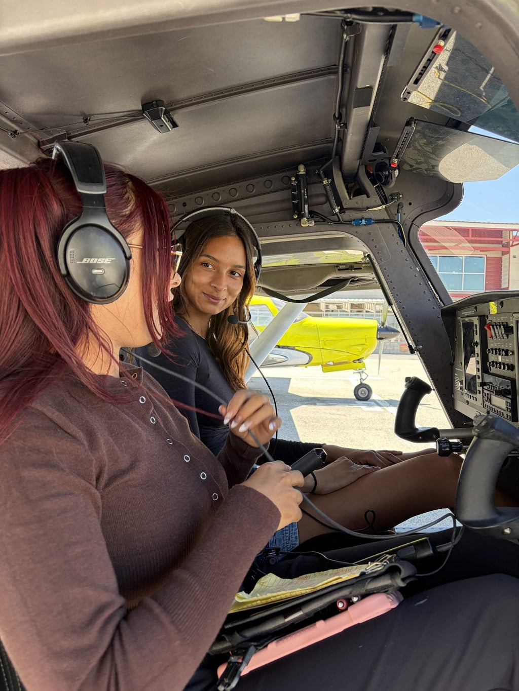 Sharing a discovery flight over Los Angeles